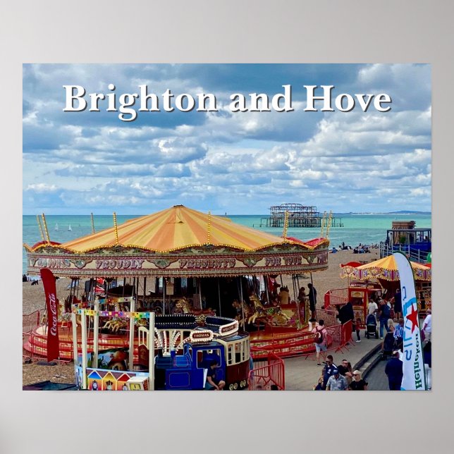 Brighton and Hove Seafront Promenade Poster (Front)