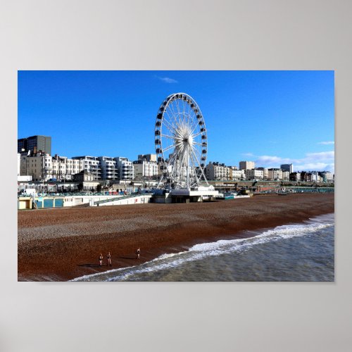 Brighton Beach England Photo Poster