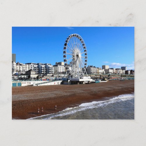 Brighton Beach England Postcard
