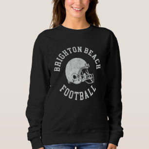 Brighton Beach Football Throwback Football Helmet Sweatshirt