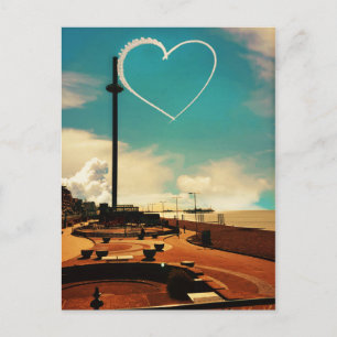 Brighton Beach Heart Postcard