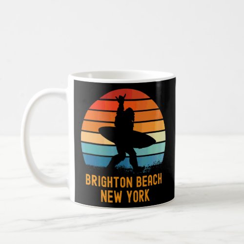 Brighton Beach  New York Sasquatch Souvenir  Coffee Mug