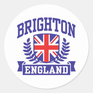 Brighton England Classic Round Sticker
