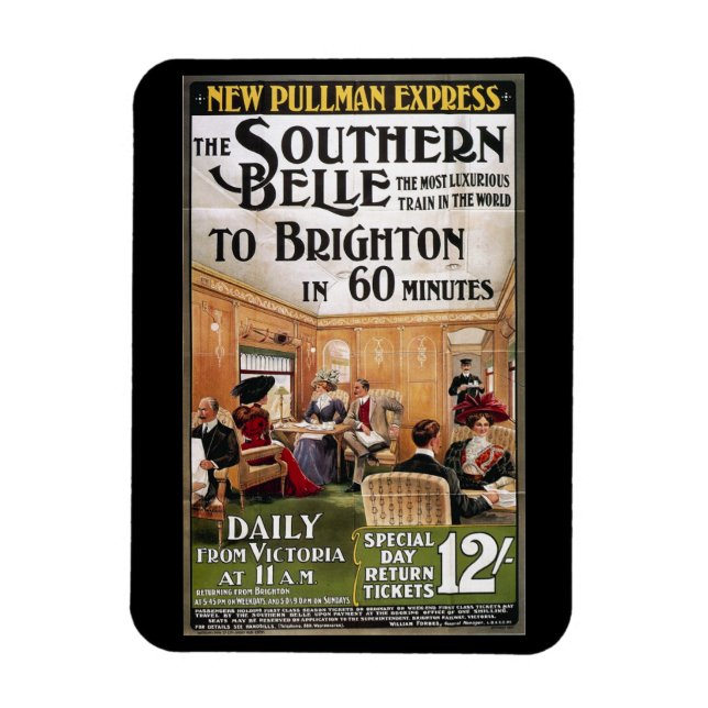 Brighton, England, Train Excursion  Magnet (Vertical)