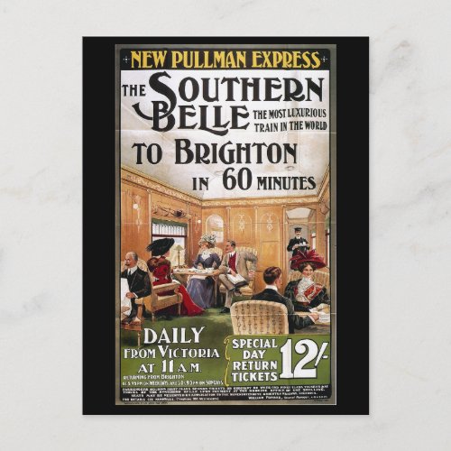 Brighton England Train Excursion Postcard