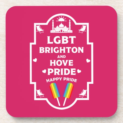 Brighton Gay Pride Beverage Coaster