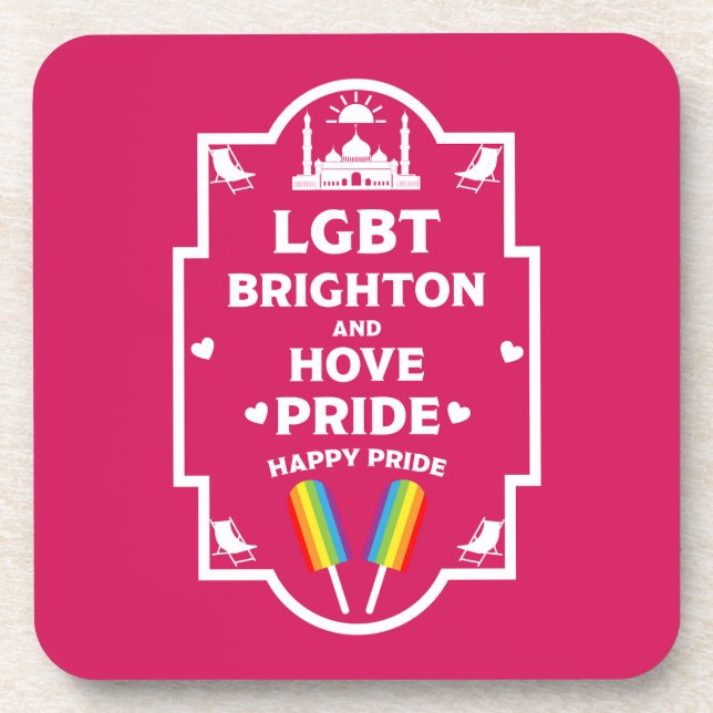 Brighton Gay Pride Beverage Coaster (Front)