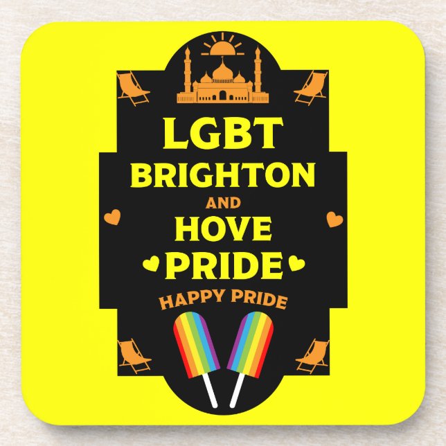 Brighton Gay Pride Beverage Coaster (Front)