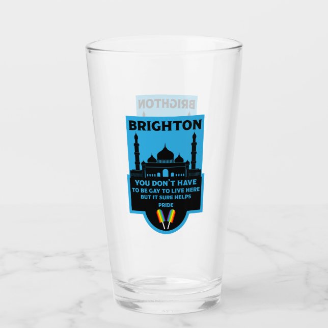 Brighton Gay Pride Glass (Front)