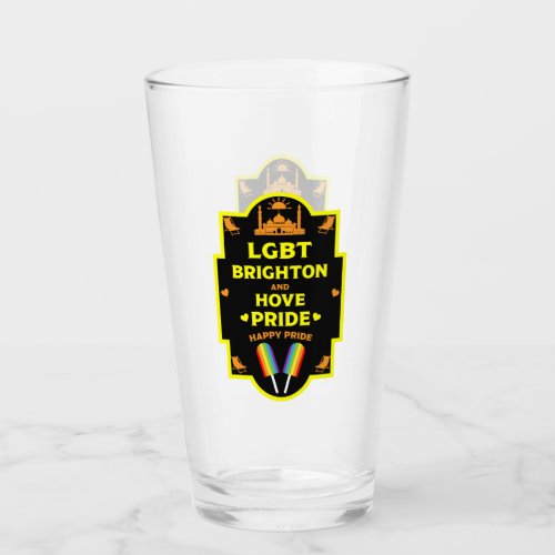 Brighton Gay Pride Glass