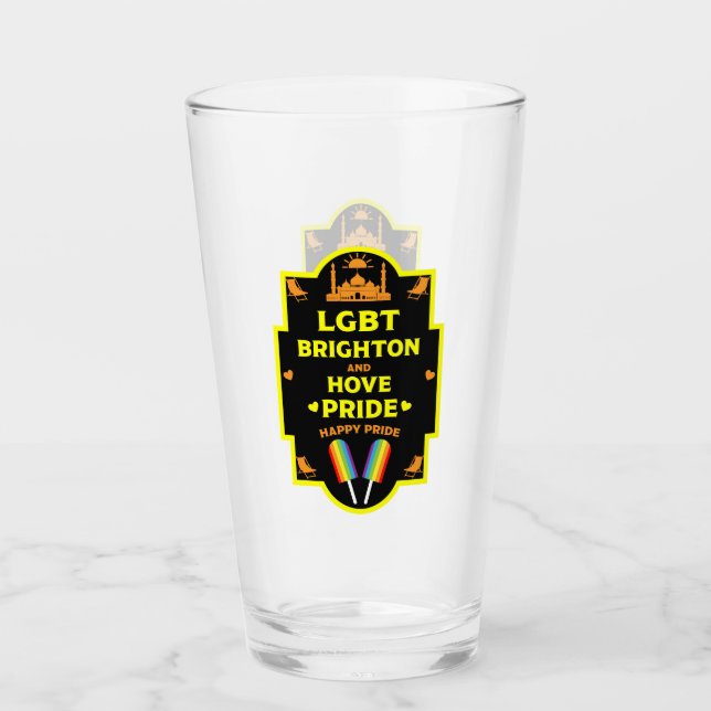 Brighton Gay Pride Glass (Front)