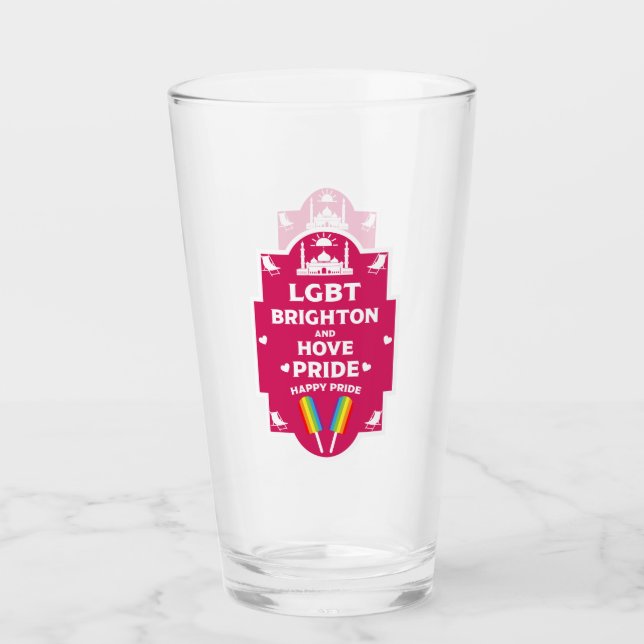 Brighton Gay Pride Glass (Front)