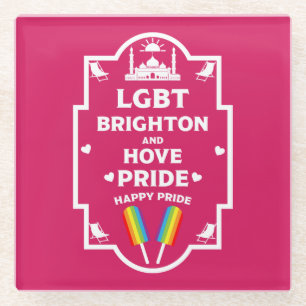 Brighton Gay Pride Glass Coaster