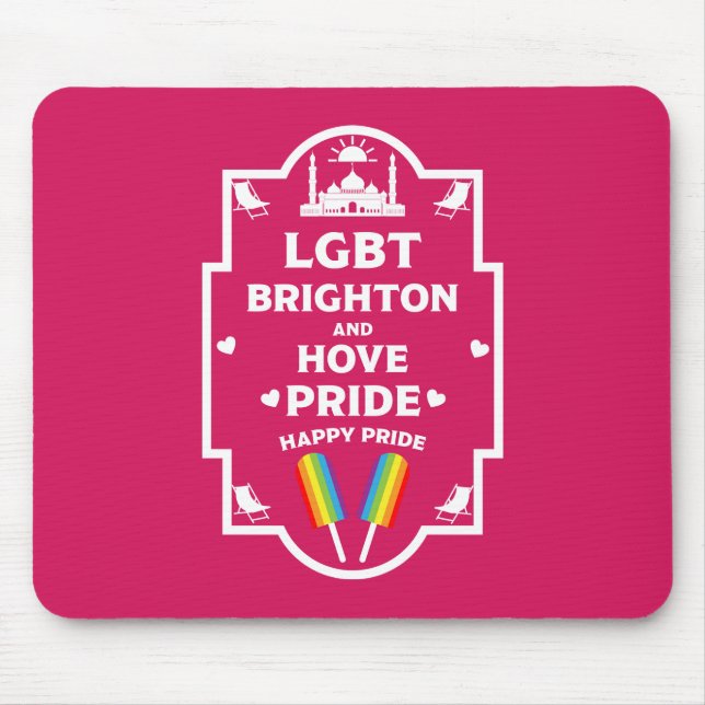 Brighton Gay Pride Mouse Pad (Front)