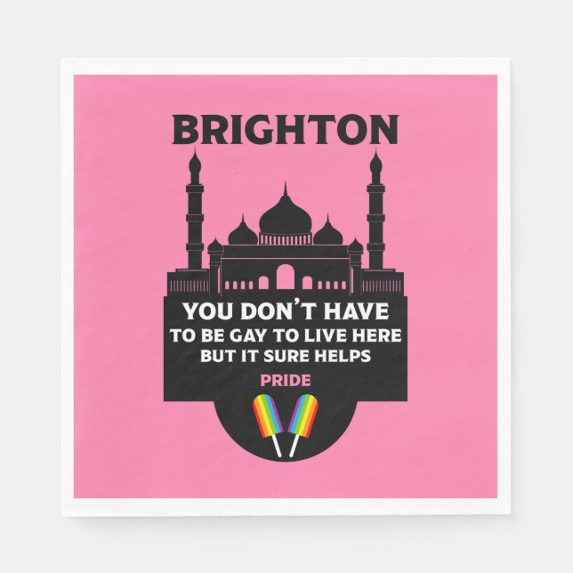 Brighton Gay Pride Napkins (Front)