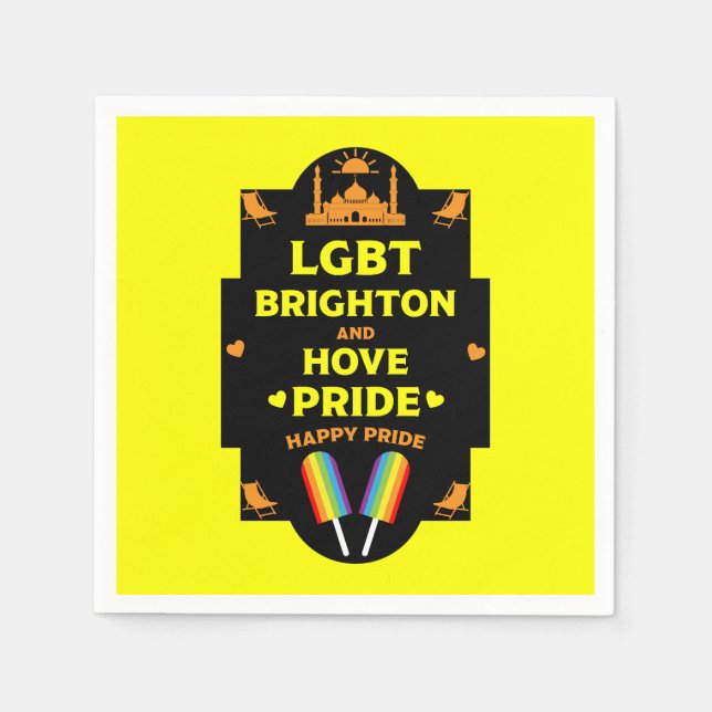 Brighton Gay Pride Napkins (Front)