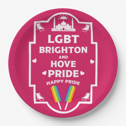 Brighton Gay Pride Paper Plates