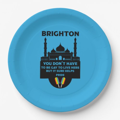 Brighton Gay Pride Paper Plates