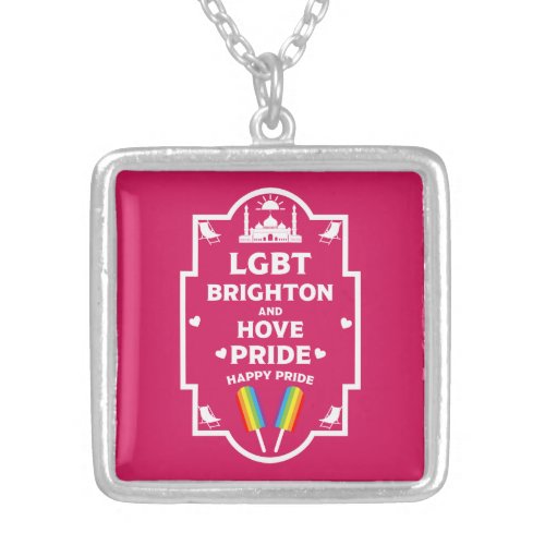 Brighton Gay Pride Silver Plated Necklace
