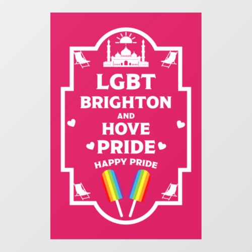 Brighton Gay Pride Window Cling