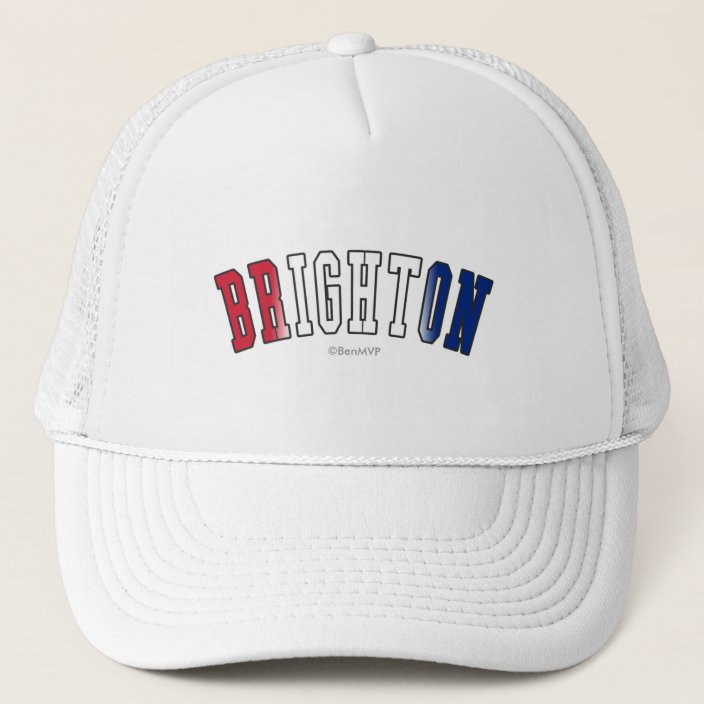 Brighton in United Kingdom National Flag Colors Trucker Hat