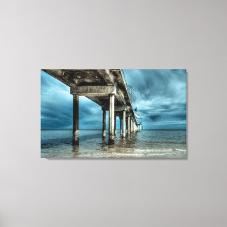 Brighton Jetty Premium Wrapped Canvas Print