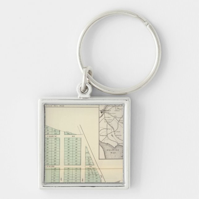 Brighton Land Association, adjoining Spring Lake Keychain (Front)