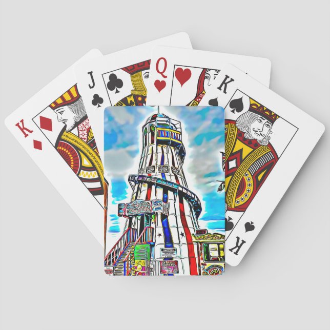Brighton Palace Pier Fairground Rides Poker Cards (Back)