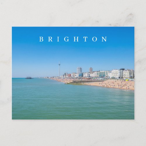 Brighton panoramic view postcard