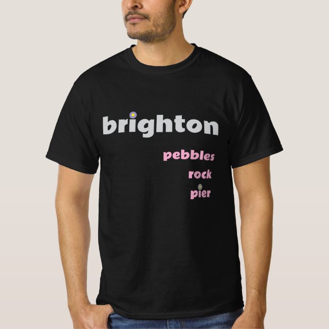 Brighton Pebbles Rock Pier M Tee (Front)