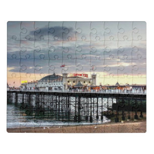 Brighton Pier Sunset Jigsaw Puzzle