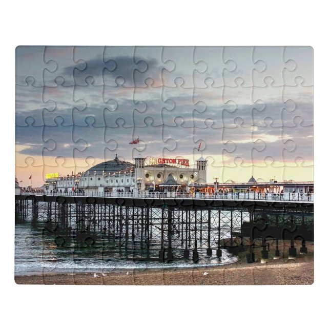 Brighton Pier Sunset Jigsaw Puzzle (Puzzle Horizontal)