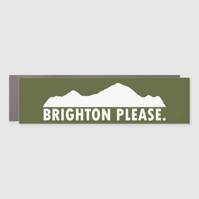 Brighton Please Car Magnet (Front)