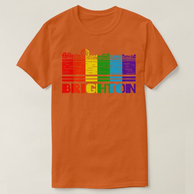 Brighton Pride  Brighton LGBT Gift LGBTQ Supporter T-Shirt (Design Front)