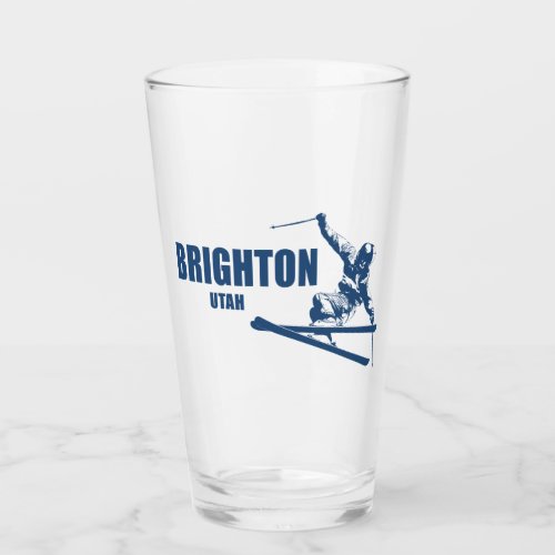Brighton Resort Utah Skier Glass