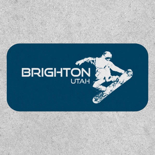 Brighton Resort Utah Snowboarder Patch (Front)