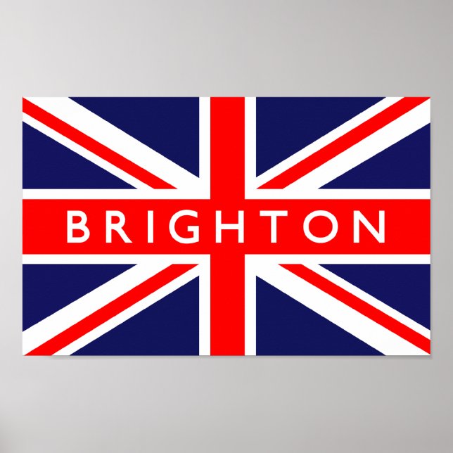 Brighton UK Flag Poster (Front)