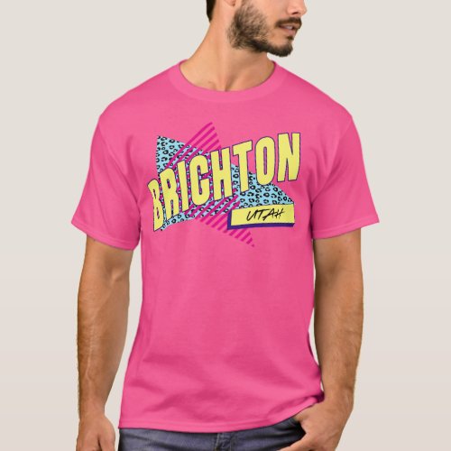 Brighton Utah Pride 90s Vintage Nineties Costume P T_Shirt