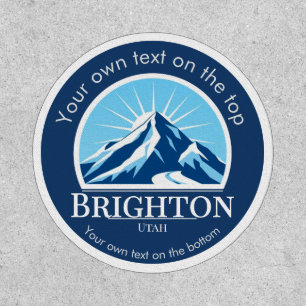 Brighton Utah ski Mountain hiking  Patch