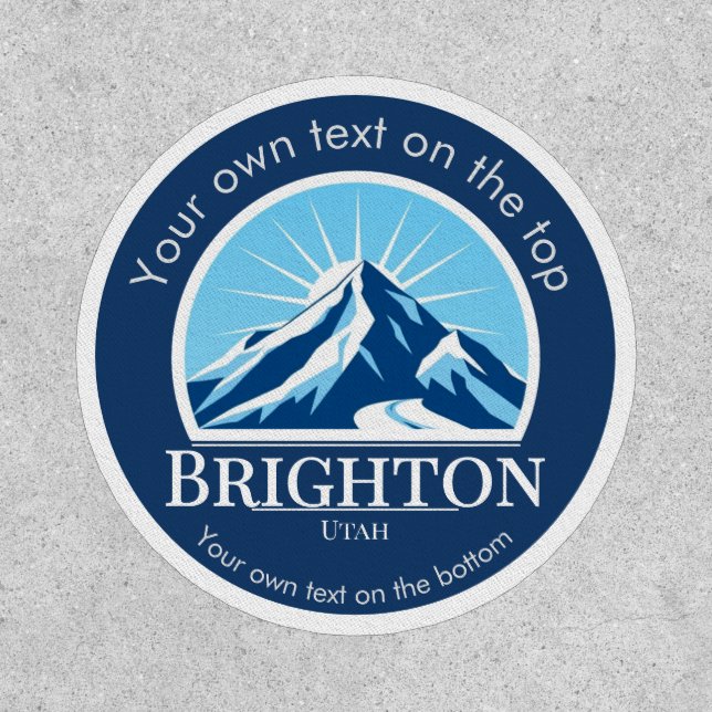 Brighton Utah ski Mountain hiking  Patch (Front)