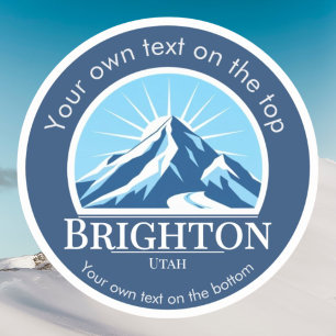 Brighton Utah ski Mountain hiking Sticker