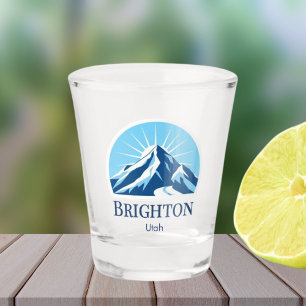 Brighton Utah ski vacation souvenir Mountain  Shot Glass