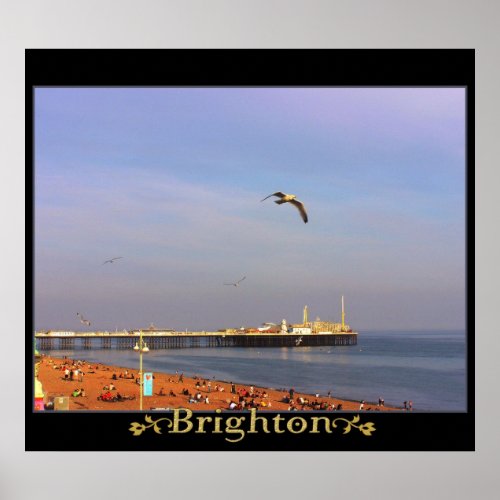 Brighton Views UK Poster