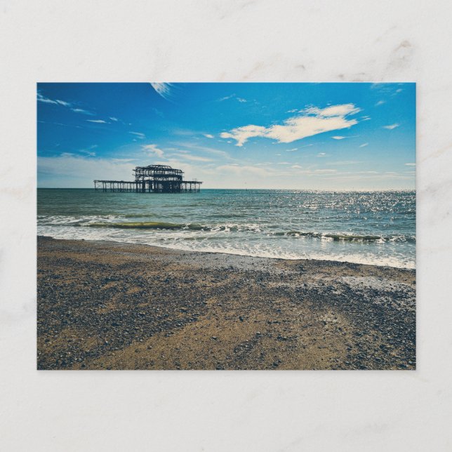 Brighton West Pier Postcard – Coastal Photography  (Front)