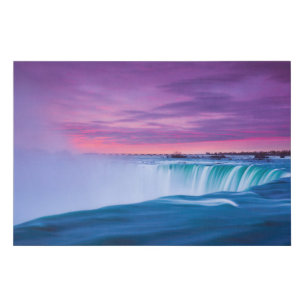 Brights at Niagara Falls Faux Canvas Print