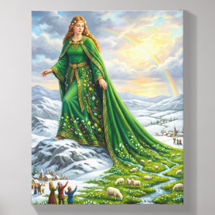 Brigid’s Mantle (Bringing the Spring) Canvas Photo Tile