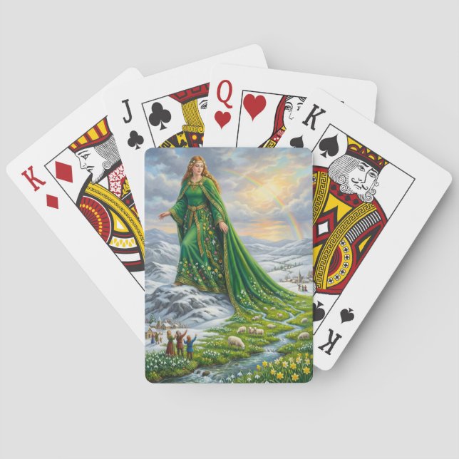 Brigid’s Mantle (Bringing the Spring) Poker Cards (Back)