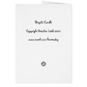 Brigid's Candle Cards (Back)