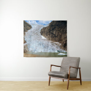 Briksdal Glacier in 1984. Tapestry