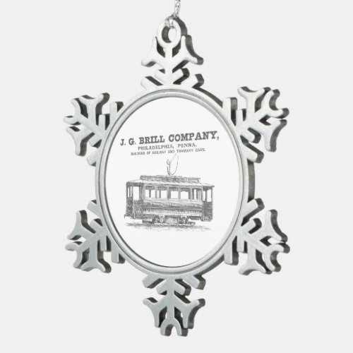 Brill Company Streetcars and Tramway Cars ornament